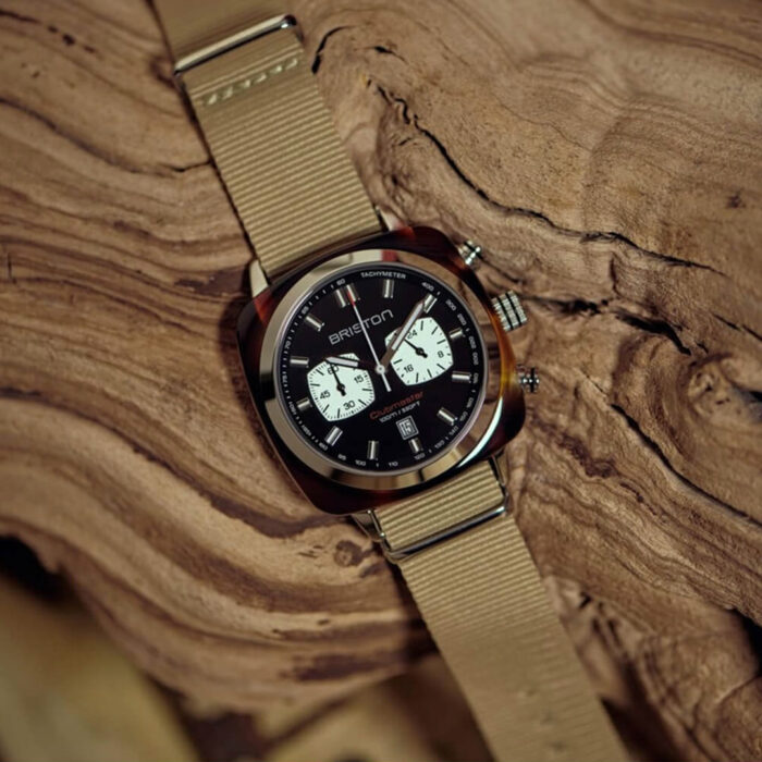 Orologio Briston Clubmaster Sport Crono Nero Cachi - immagine 2