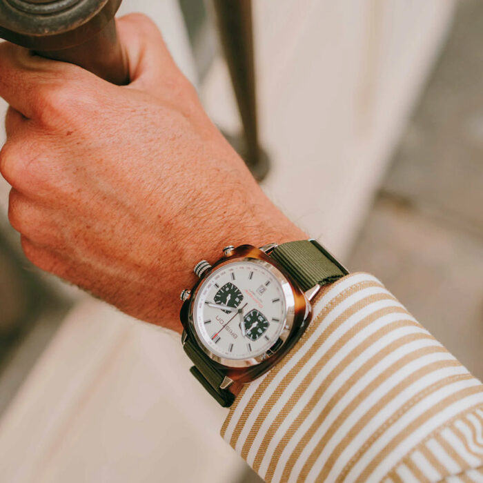 Orologio Briston Clubmaster Classic Verde Militare - immagine 2