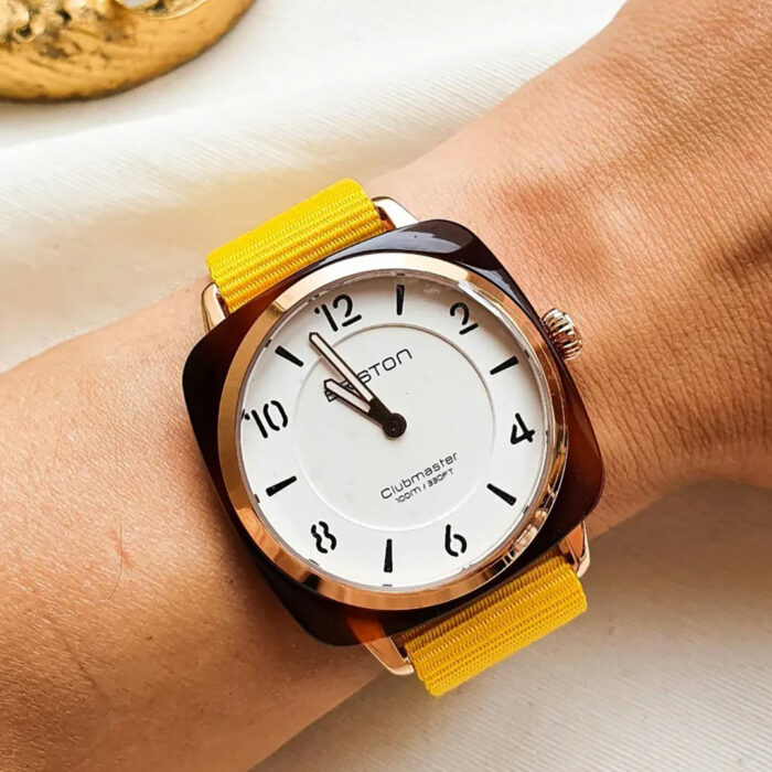 Orologio Briston Clubmaster Chic Bianco Gold - immagine 2