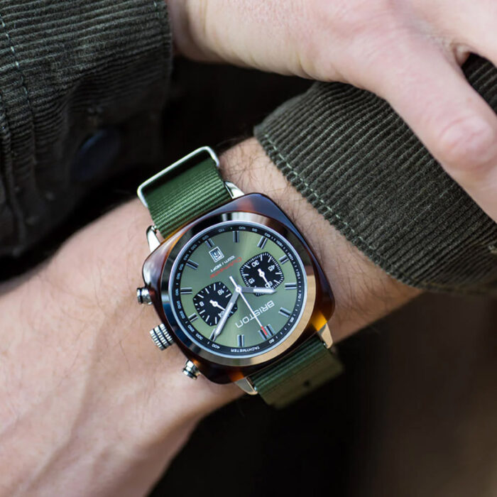Orologio Briston Clubmaster Sport Crono Verde Oliva - immagine 2