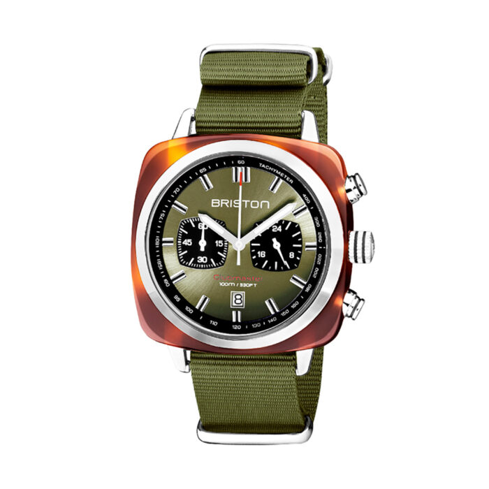 Orologio Briston Clubmaster Sport Crono Verde Oliva