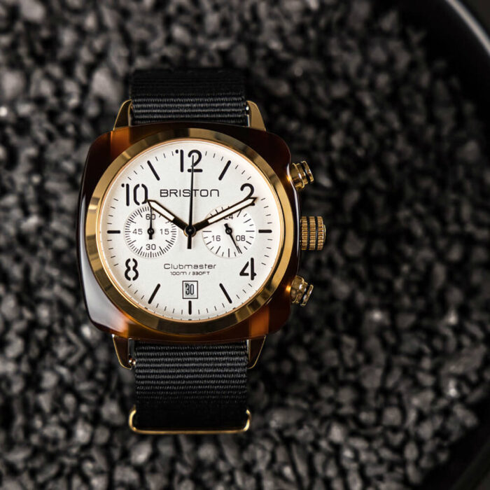 Orologio Briston Clubmaster Classic Nero Oro Rosa - immagine 4