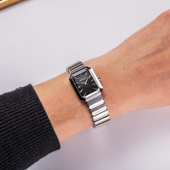 Orologio Herbelin Octogone Acciaio Madreperla Nera - immagine 2