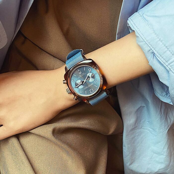 Orologio Briston Clubmaster Blu Ghiacciaio - immagine 5