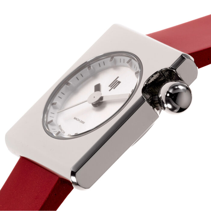Orologio Lip Mach 2000 Mini Square Rossa 671174 - immagine 3