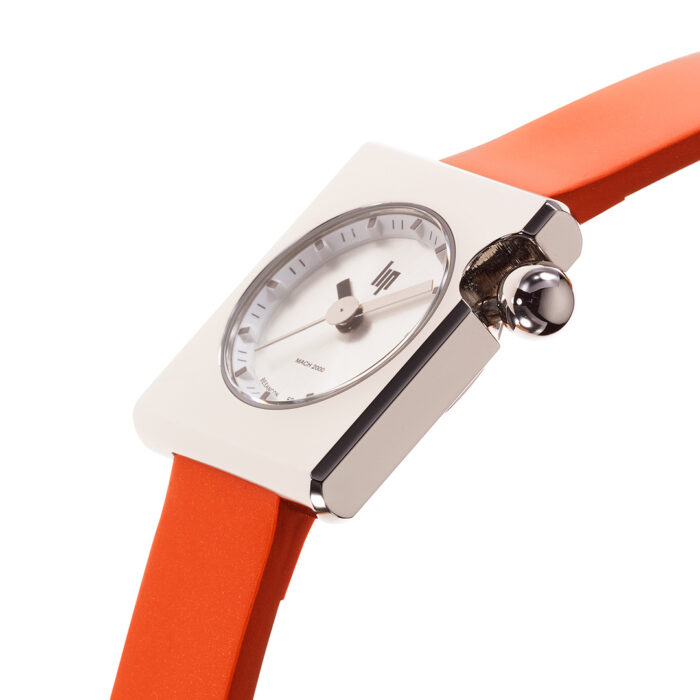 Orologio Lip Mach 2000 Mini Square Arancia 671175 - immagine 3