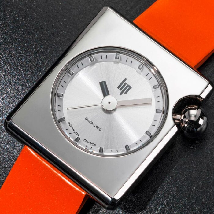 Orologio Lip Mach 2000 Mini Square Arancia 671175 - immagine 2
