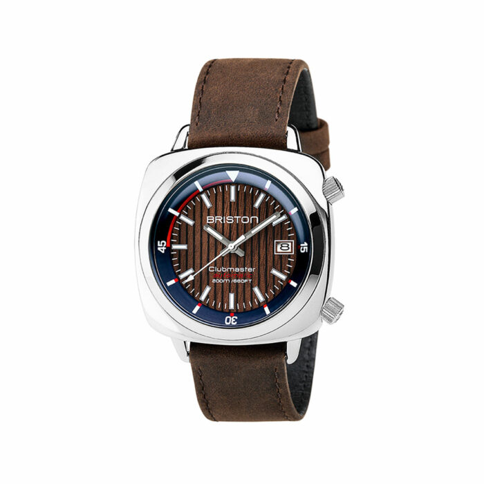 Orologio Briston Clubmaster Diver Acciaio Marrone
