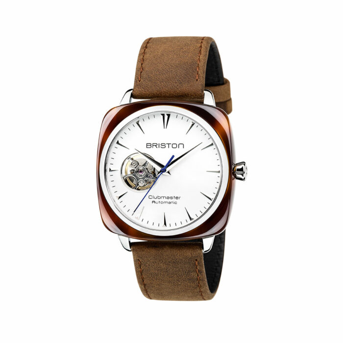 Orologio Briston Clubmaster Iconic Automatico Quadrante Bianco