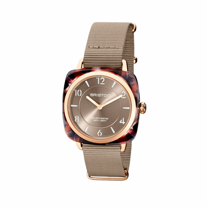 Orologio Briston Clubmaster Chic Grigio Talpa Gold