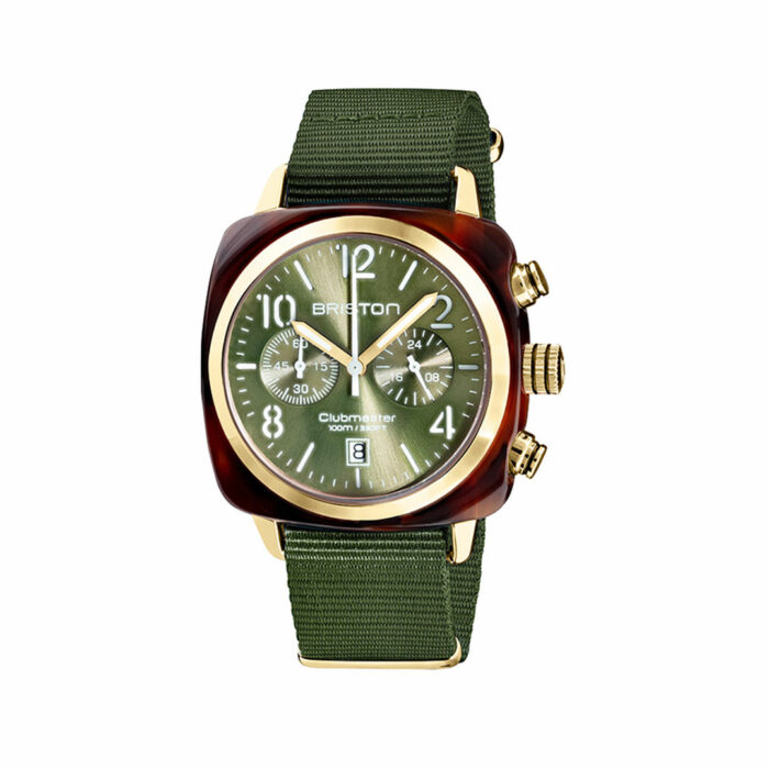 Orologio Briston Clubmaster Classic Verde Oro
