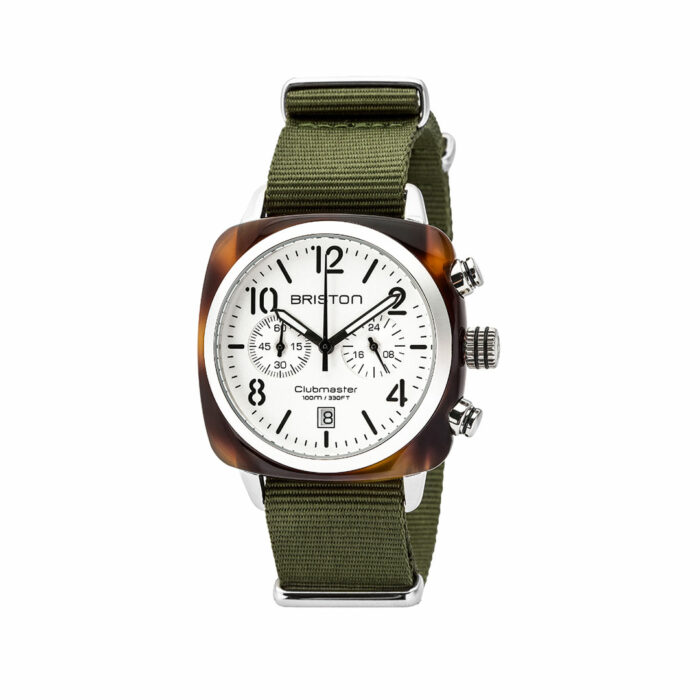 Orologio Briston Clubmaster Classic Crono Bianco