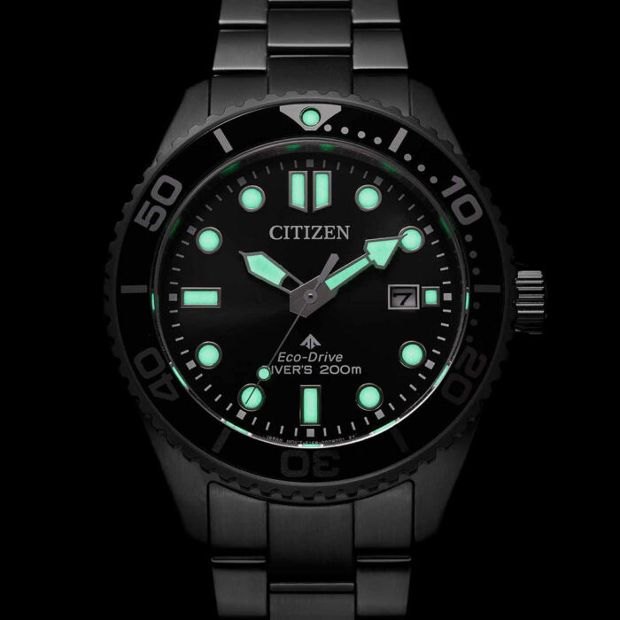 Orologio Citizen Diver Eco Drive 200 mt Nero BN0261-51E - immagine 2