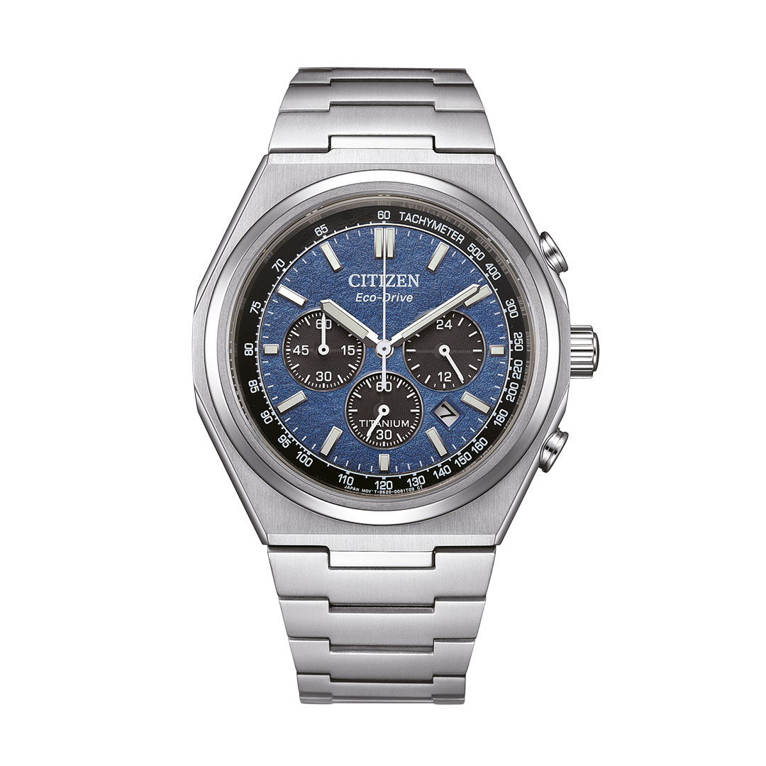Orologio Citizen Crono Super Titanio Blu CA4610-85L