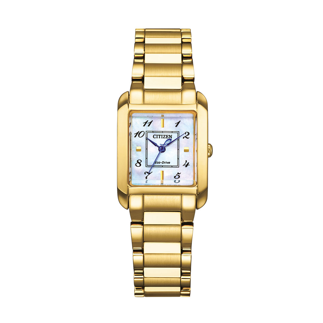 Orologio Citizen Lady Square Placcato Oro EW5602-81D