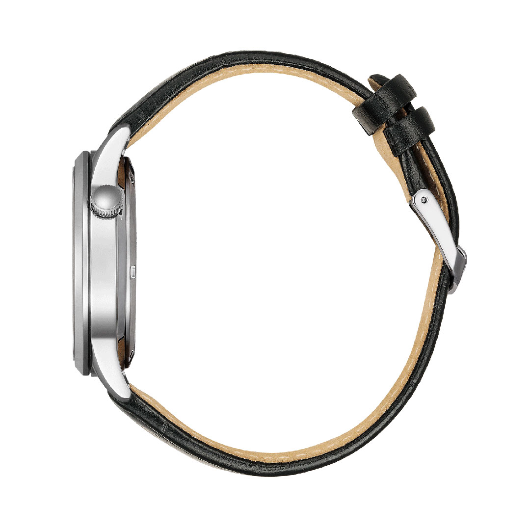 Orologio Citizen Automatico Open Heart Pelle Nera NH9131-14E - immagine 2