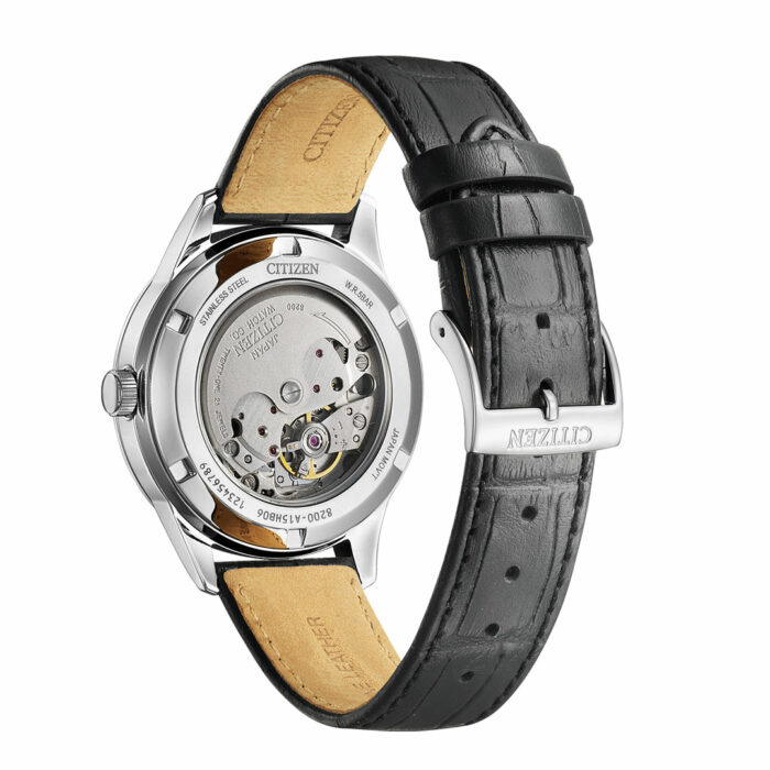 Orologio Citizen Mechanical Pelle Nera NY4058-01E - immagine 3