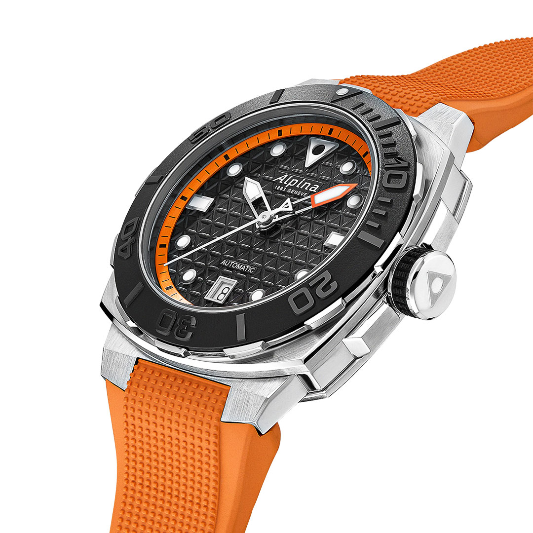 Orologio Alpina Seastrong Diver Extreme Arancia AL-525BO3VE6 - immagine 2