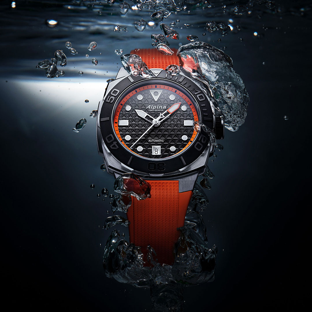 Orologio Alpina Seastrong Diver Extreme Arancia AL-525BO3VE6 - immagine 4