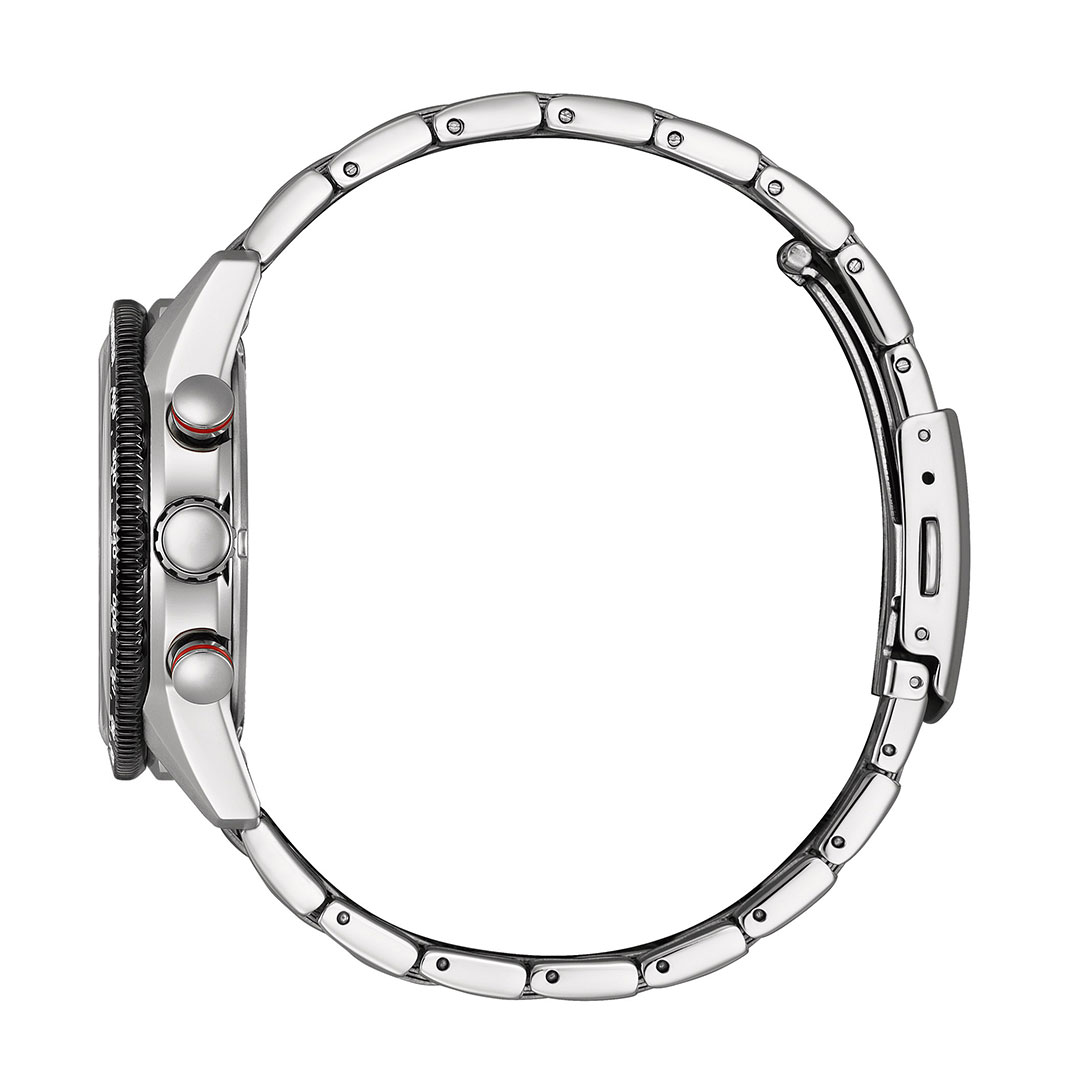 Orologio Citizen Racing Crono Acciaio Quadrante Nero CA4714-55E - immagine 2