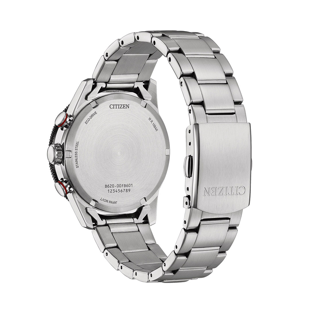 Orologio Citizen Racing Crono Acciaio Quadrante Nero CA4714-55E - immagine 3