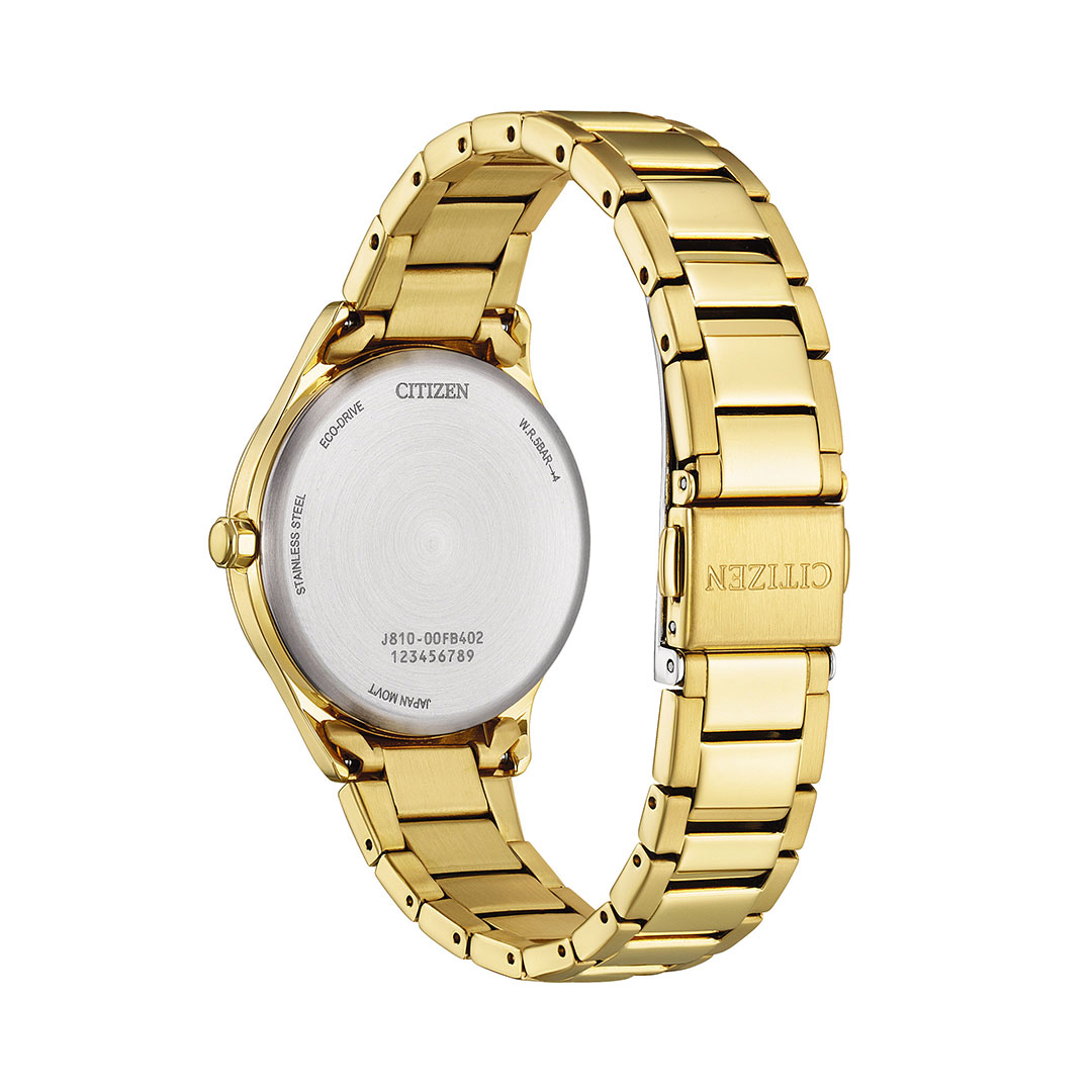Orologio Citizen Eco Drive Acciaio Dorato FE6122-64A - immagine 3