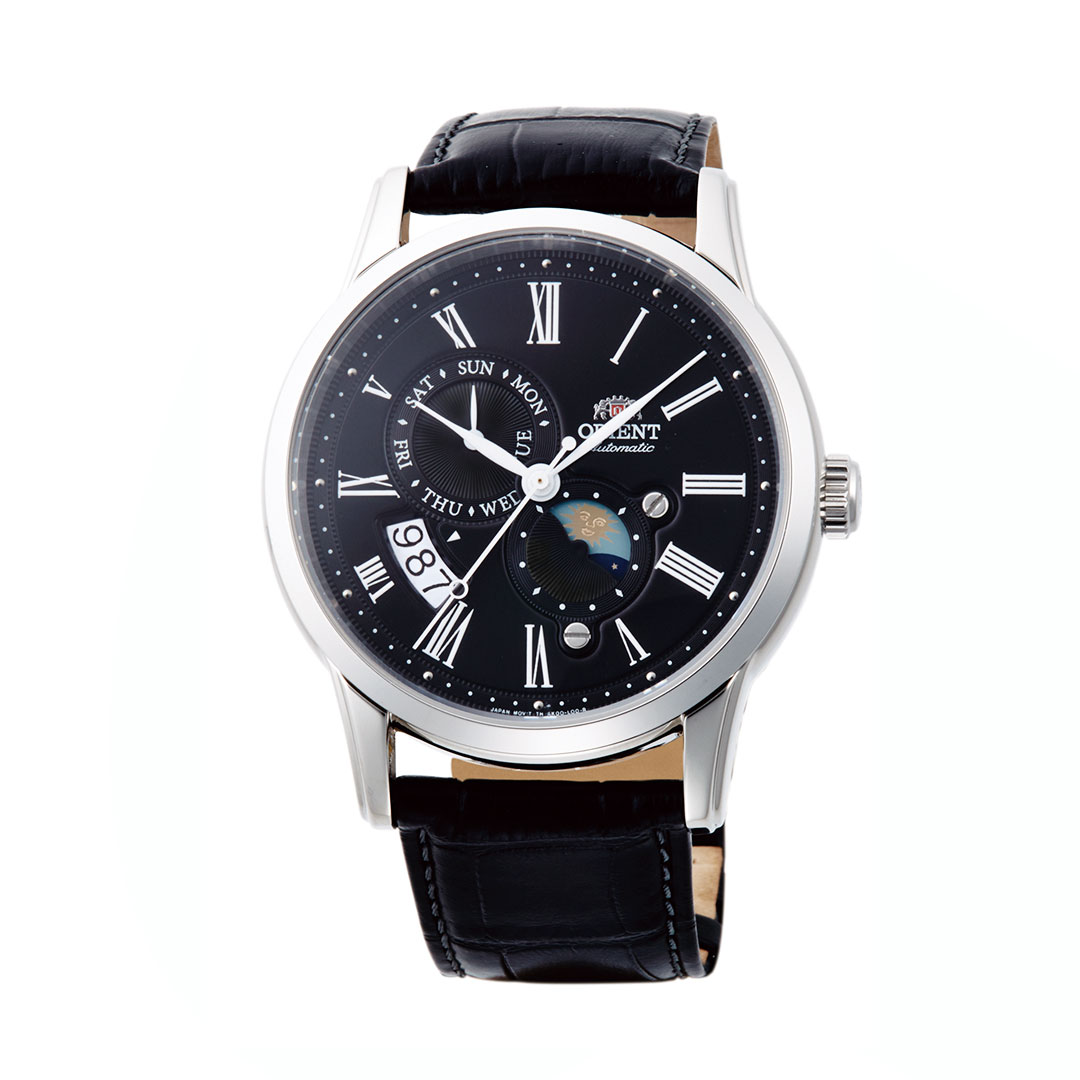Orologio Orient Sun & Moon Nero RA-AK0010B