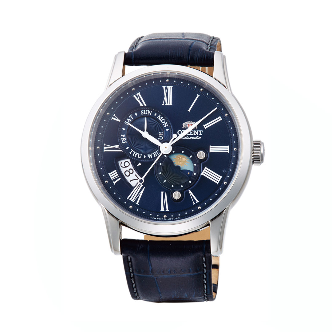 Orologio Orient Sun & Moon Blu RA-AK0011D