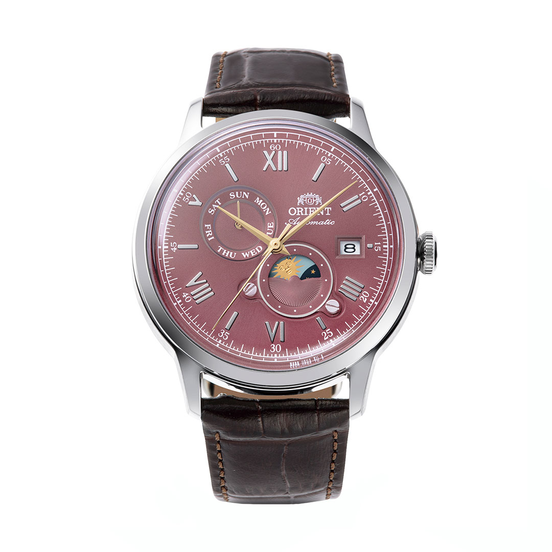 Orologio Orient Bambino Sun & Moon Rosso RA-AK0807R